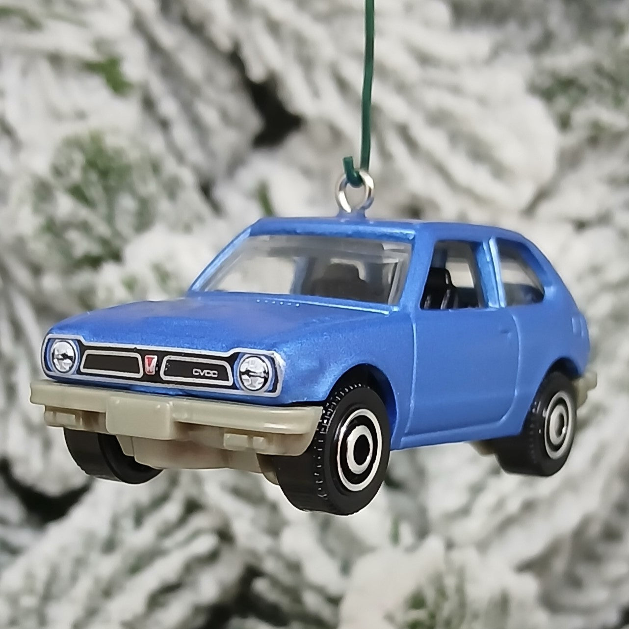 Honda Civic Ornament 1976 CVCC Christmas Gift Idea 1973-1979 Red Blue