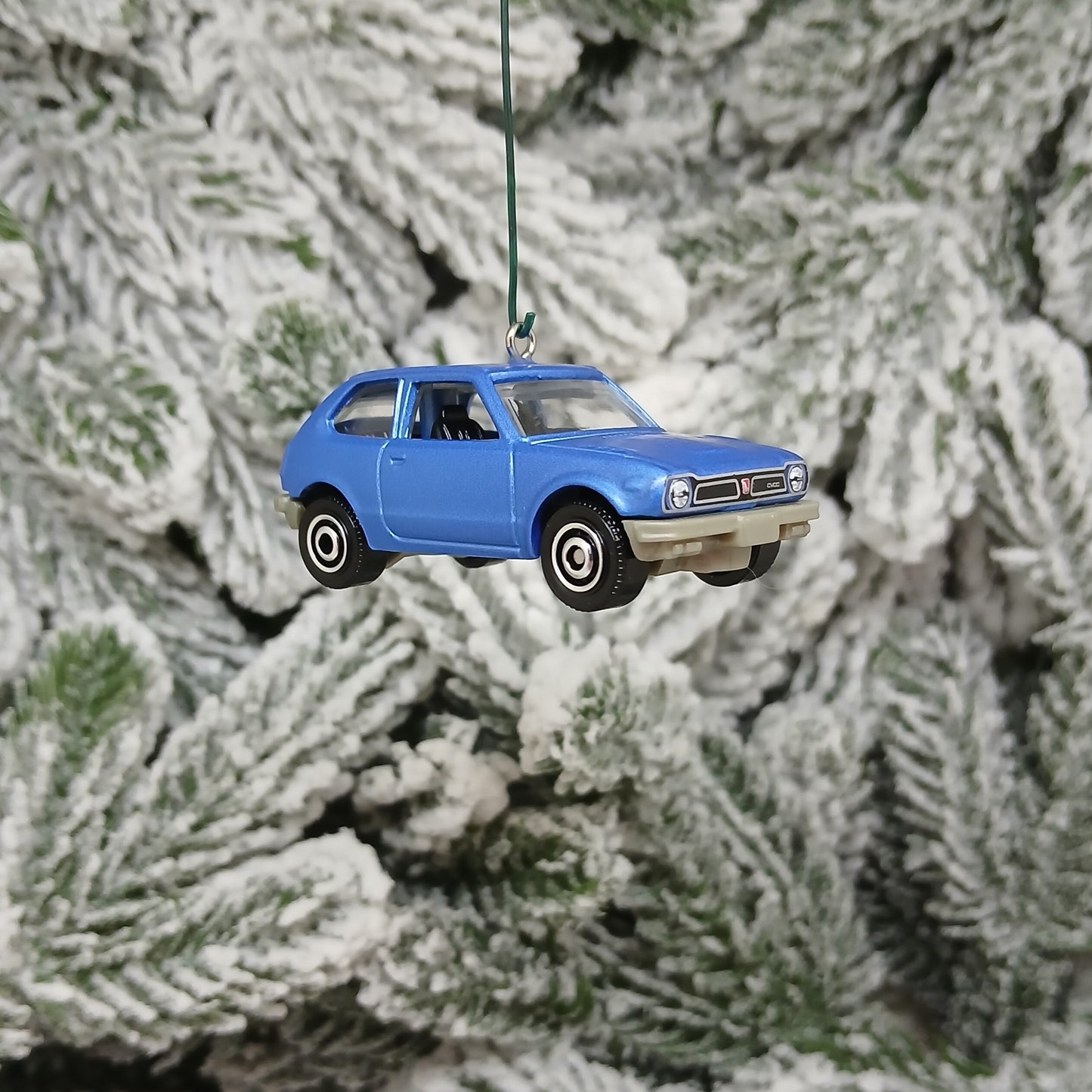Honda Civic Ornament 1976 CVCC Christmas Gift Idea 1973-1979 Red Blue