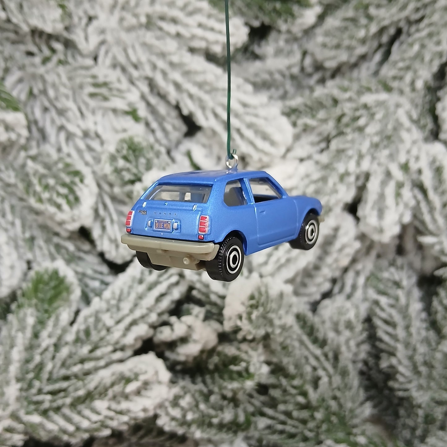 Honda Civic Ornament 1976 CVCC Christmas Gift Idea 1973-1979 Red Blue