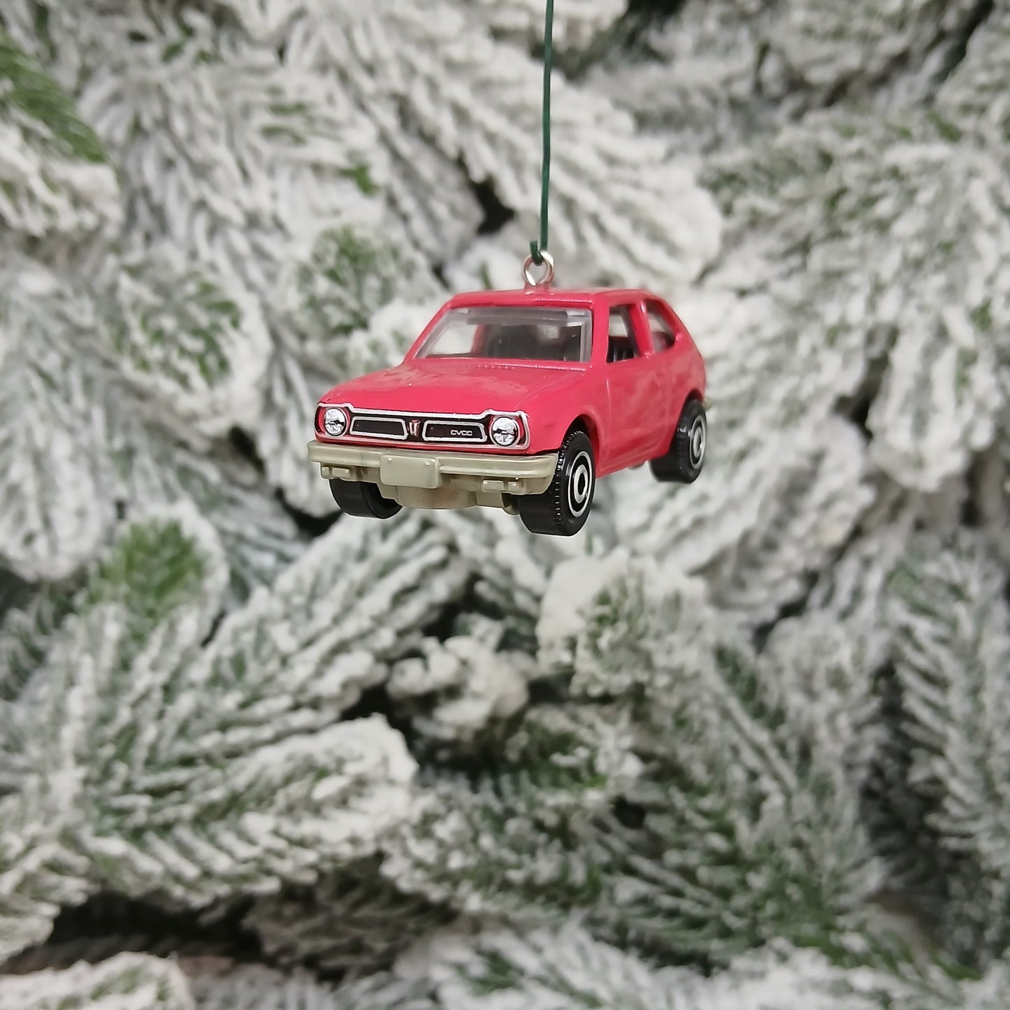Honda Civic Ornament 1976 CVCC Christmas Gift Idea 1973-1979 Red Blue