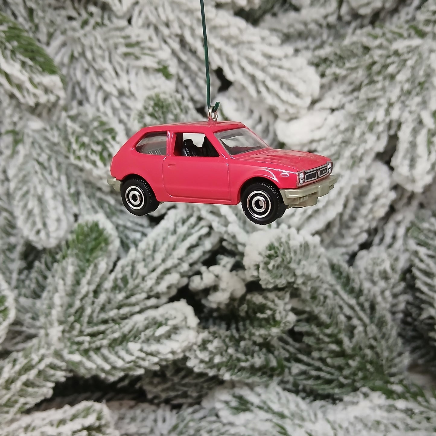 Honda Civic Ornament 1976 CVCC Christmas Gift Idea 1973-1979 Red Blue