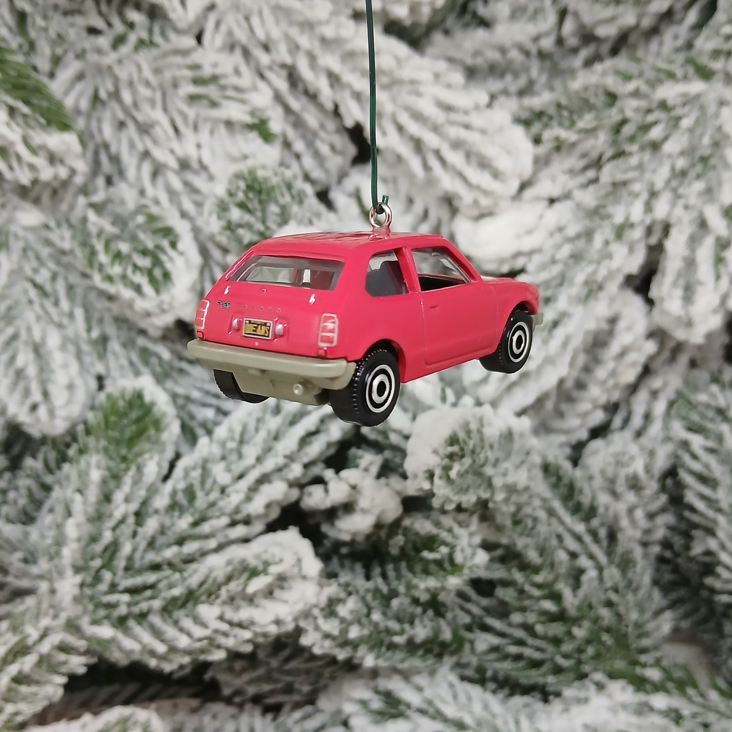 Honda Civic Ornament 1976 CVCC Christmas Gift Idea 1973-1979 Red Blue