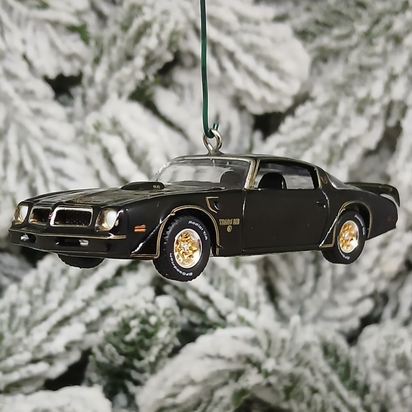 Pontiac 1976 Firebird Trans Am Ornament Christmas Tree Decoration Unique Gift Black