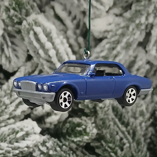 JAGUAR XJ6 1977 Ornament Christmas Gift Idea 1973-1979 Jag Series II Blue Maroon