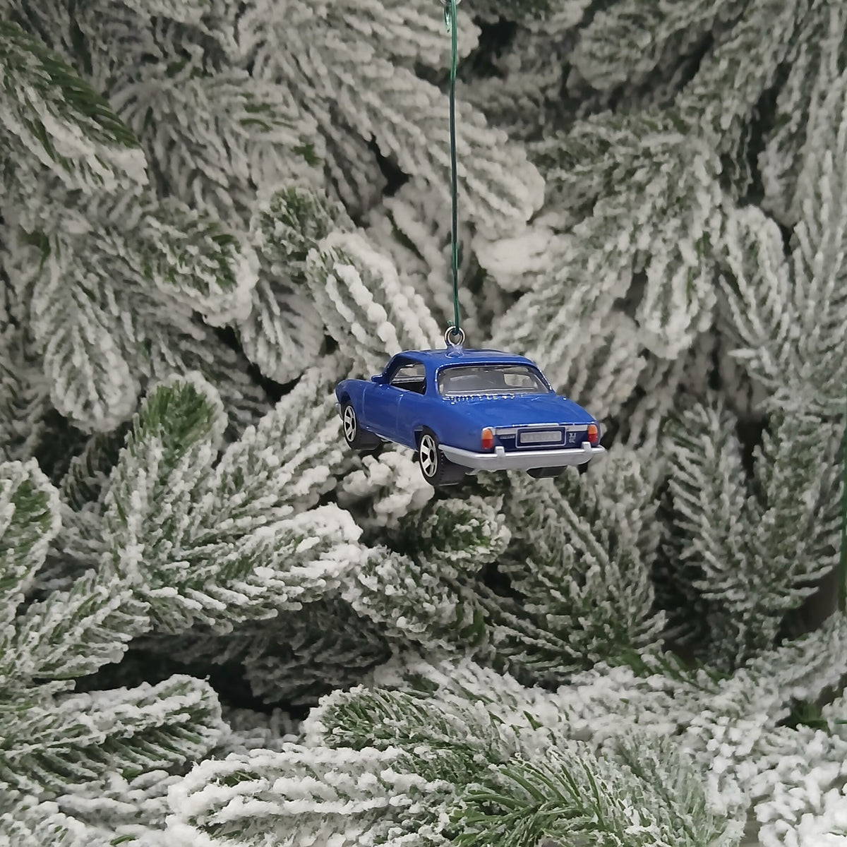 JAGUAR XJ6 1977 Ornament Christmas Gift Idea 1973-1979 Jag Series II Blue Maroon