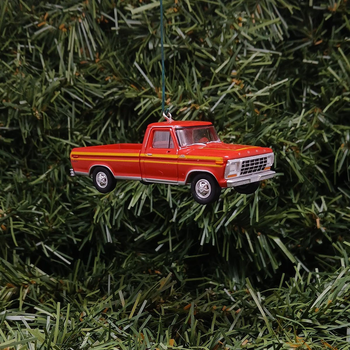 Ford F-150 Christmas Ornament 1978 F150 Ranger Truck Unique Gift Xmas Decoration Red