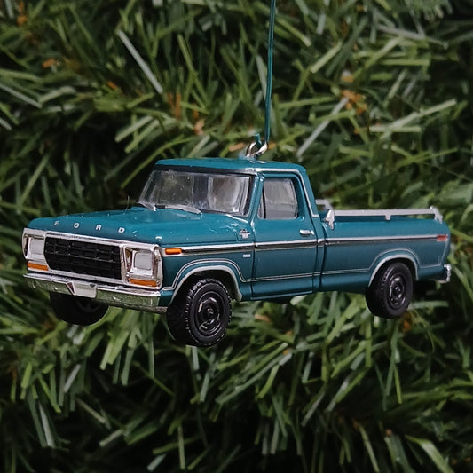 Ford F-150 Christmas Ornament 1978 F150 XLT Ranger Truck Unique Gift Xmas Decoration Green