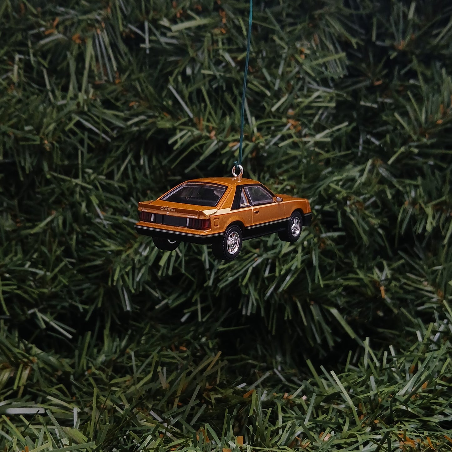 Ford 1980 Mustang Cobra Ornament Christmas Gift Xmas Tree Decoration Dark Chamois