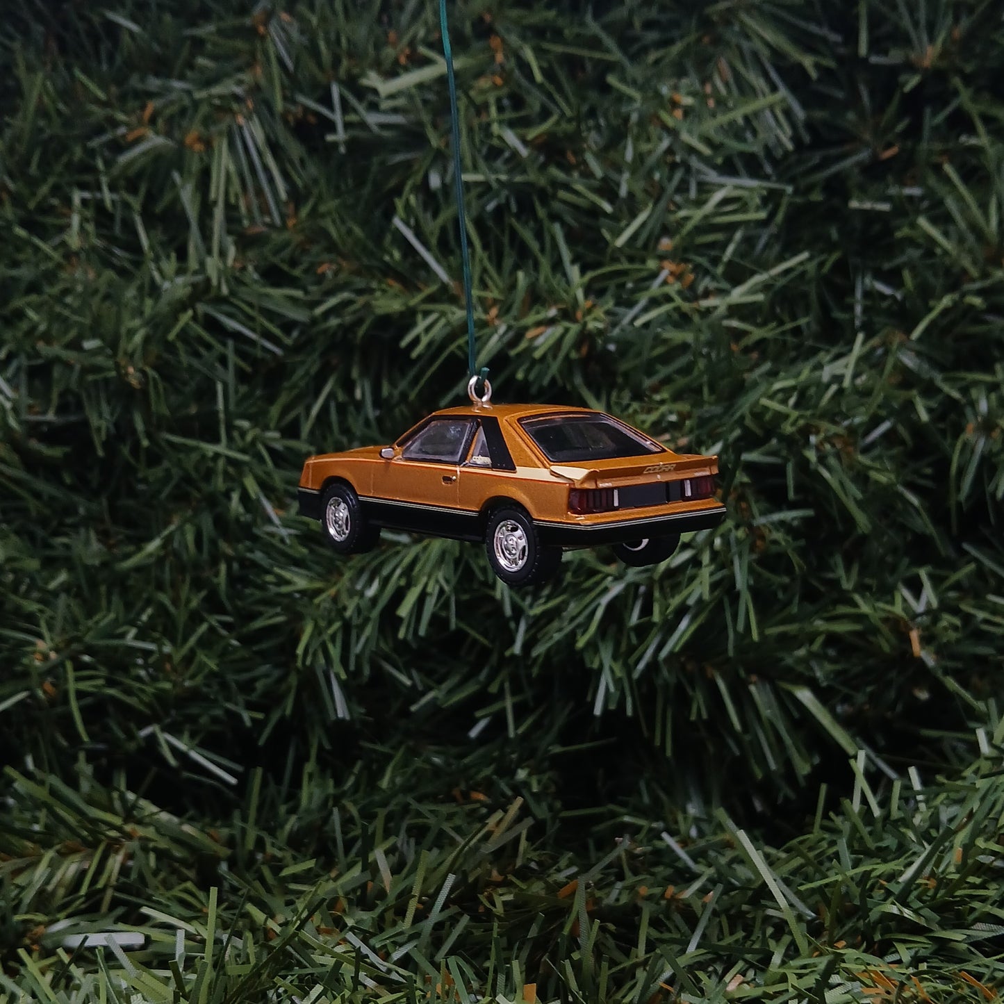 Ford 1980 Mustang Cobra Ornament Christmas Gift Xmas Tree Decoration Dark Chamois