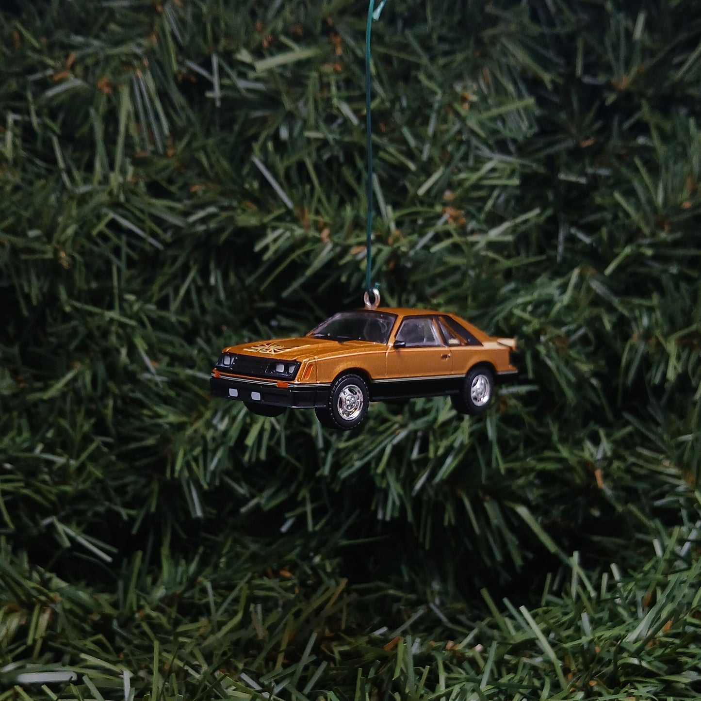 Ford 1980 Mustang Cobra Ornament Christmas Gift Xmas Tree Decoration Dark Chamois