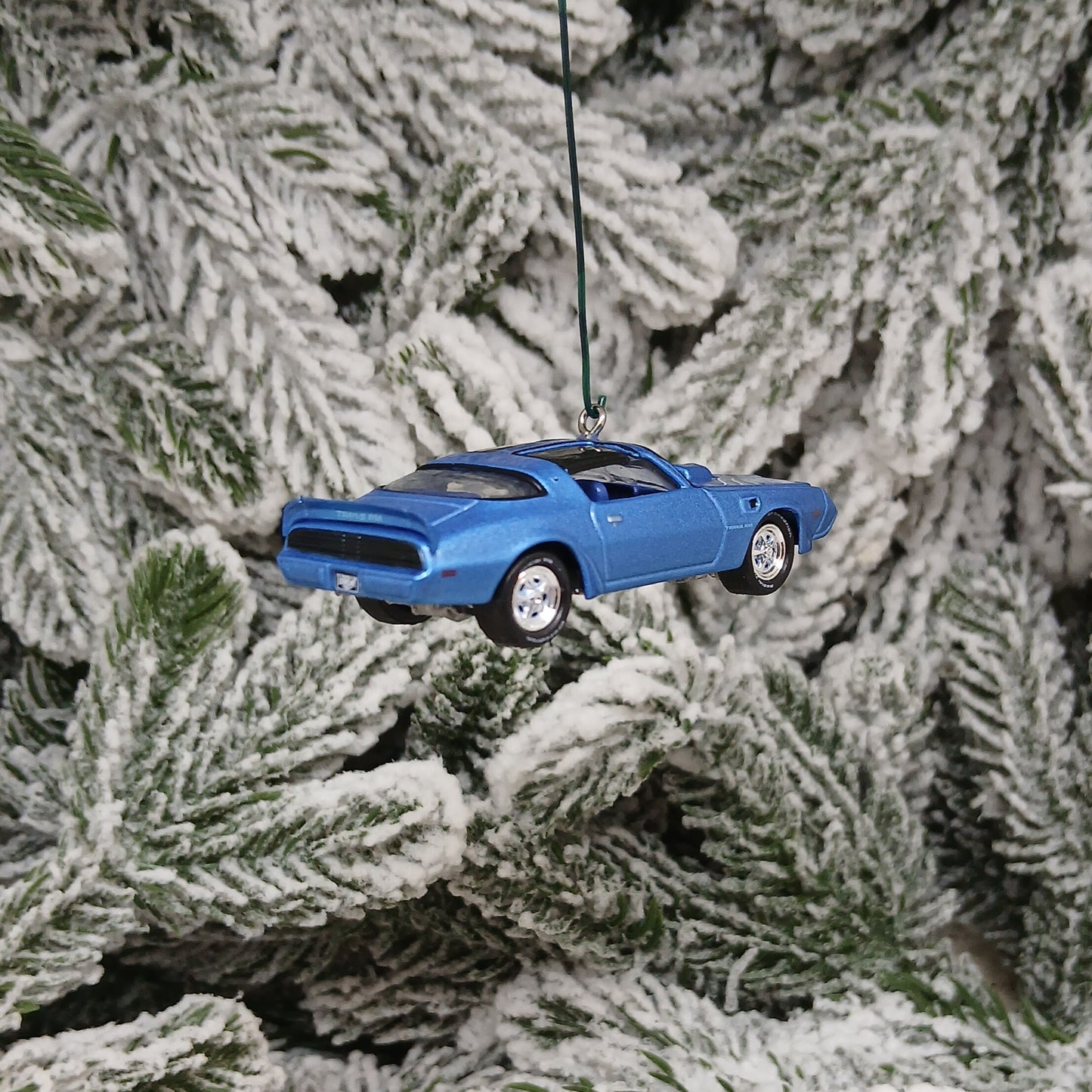Pontiac 1980 Firebird Trans Am Ornament Christmas Tree Decoration Unique Gift Bright Blue