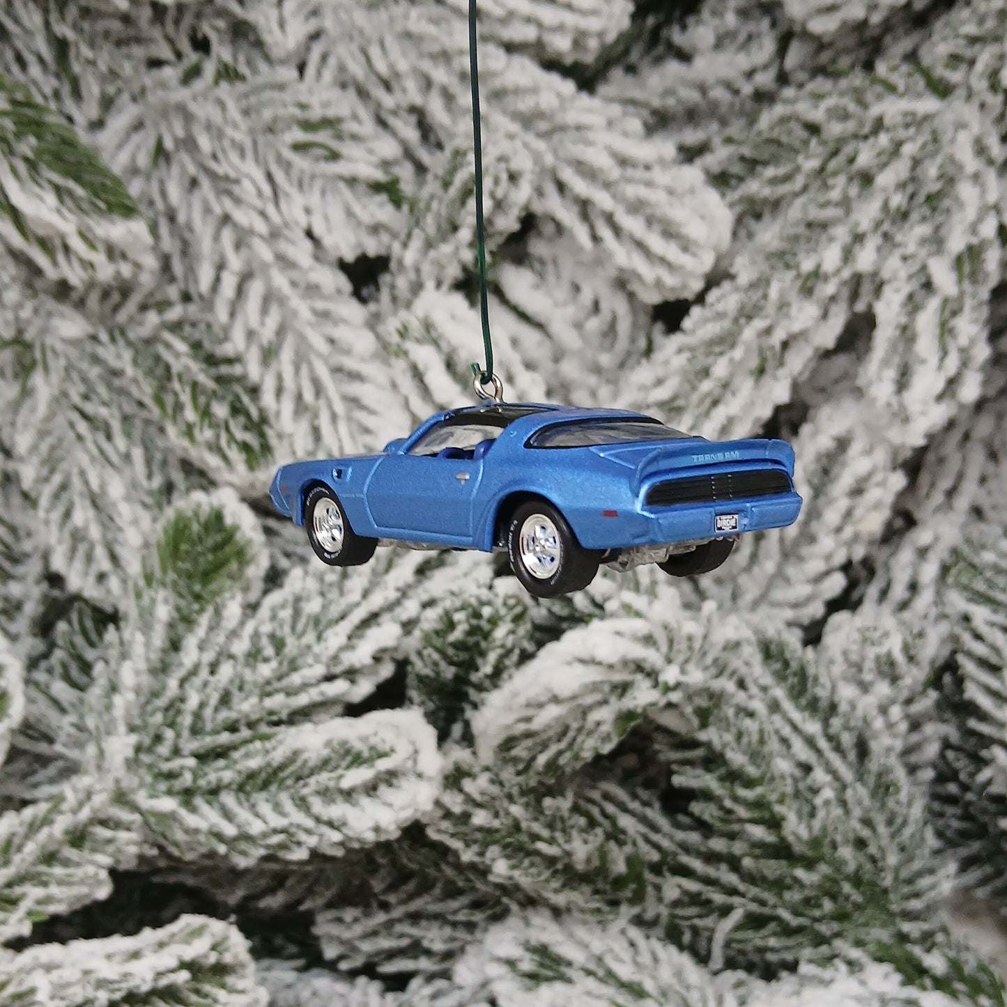 Pontiac 1980 Firebird Trans Am Ornament Christmas Tree Decoration Unique Gift Bright Blue