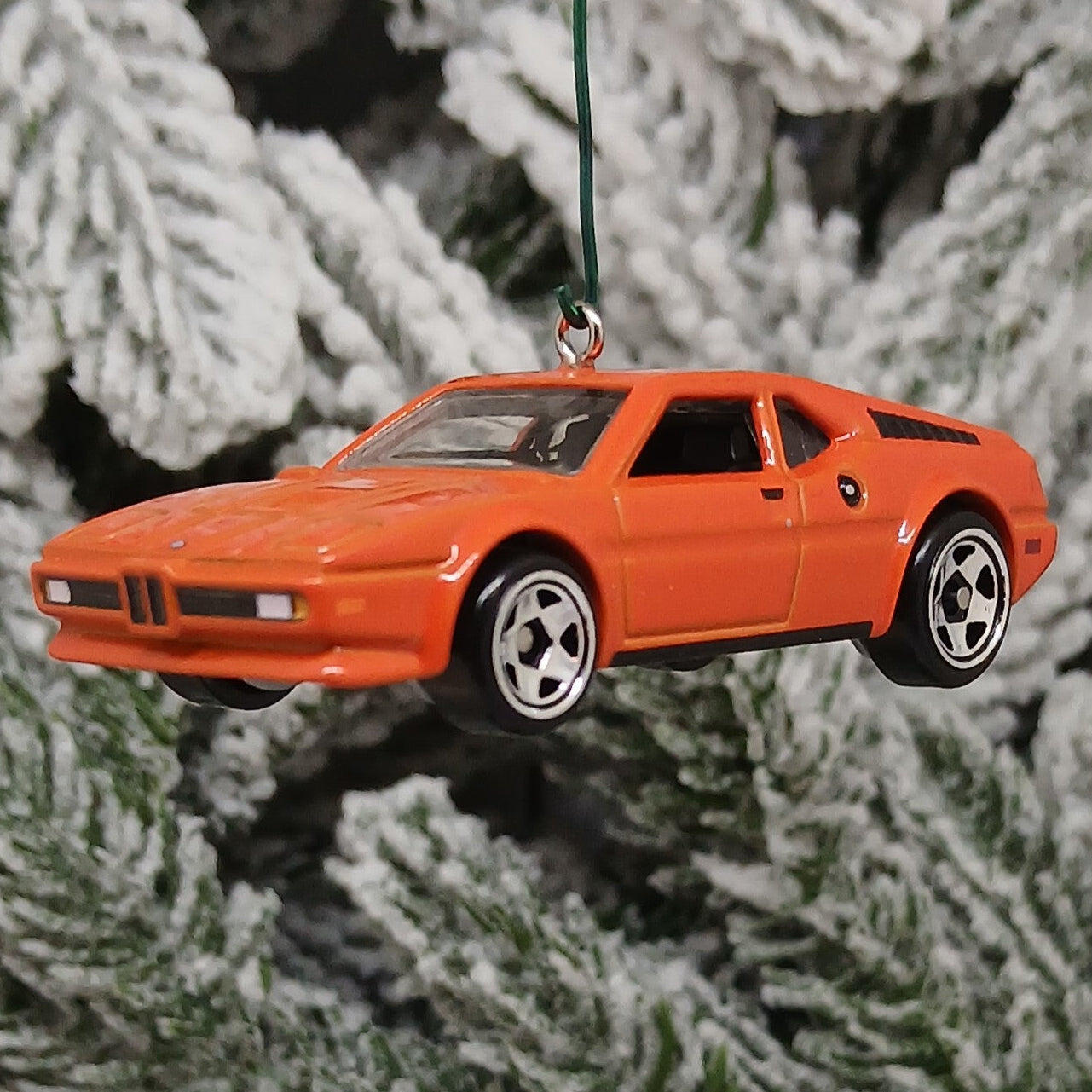 BMW 1982 M1 Ornament Christmas Gift Unique Car Xmas Tree Decoration Orange