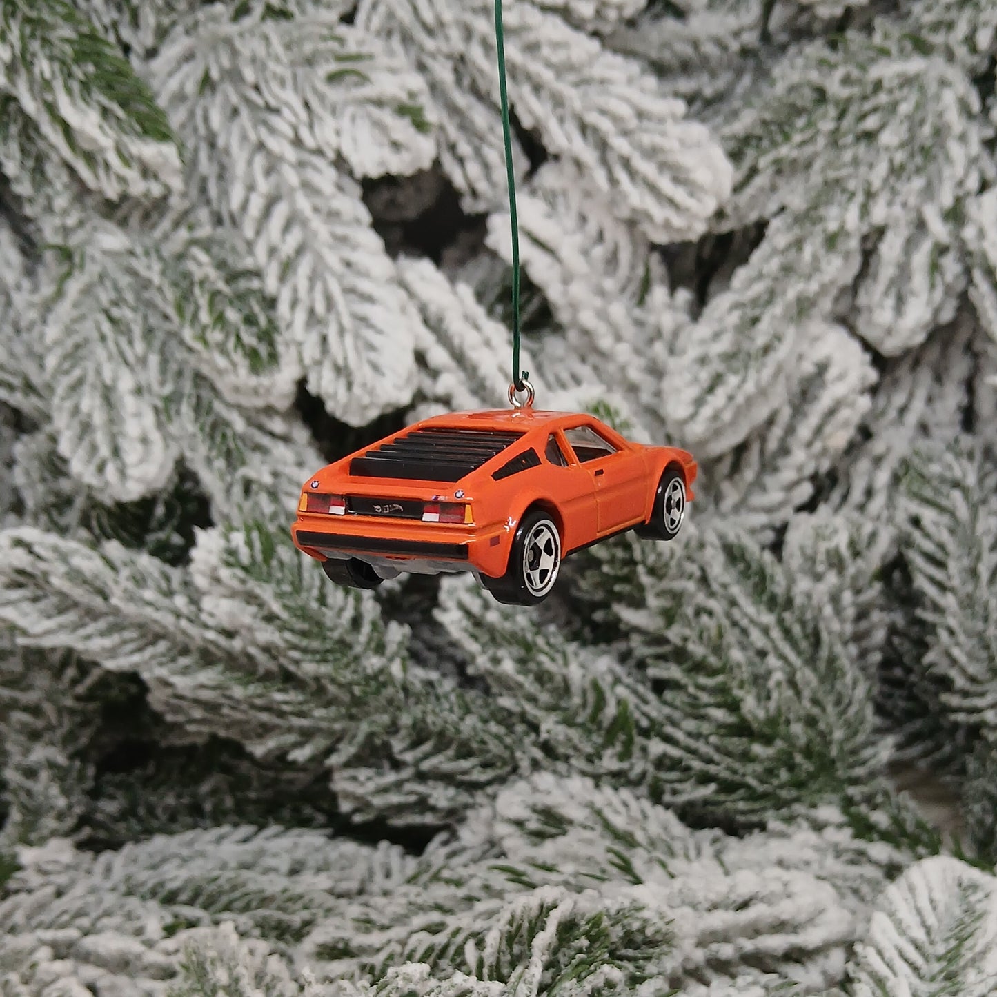 BMW 1982 M1 Ornament Christmas Gift Unique Car Xmas Tree Decoration Orange