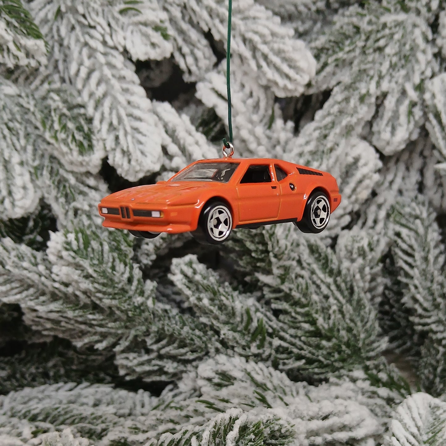 BMW 1982 M1 Ornament Christmas Gift Unique Car Xmas Tree Decoration Orange