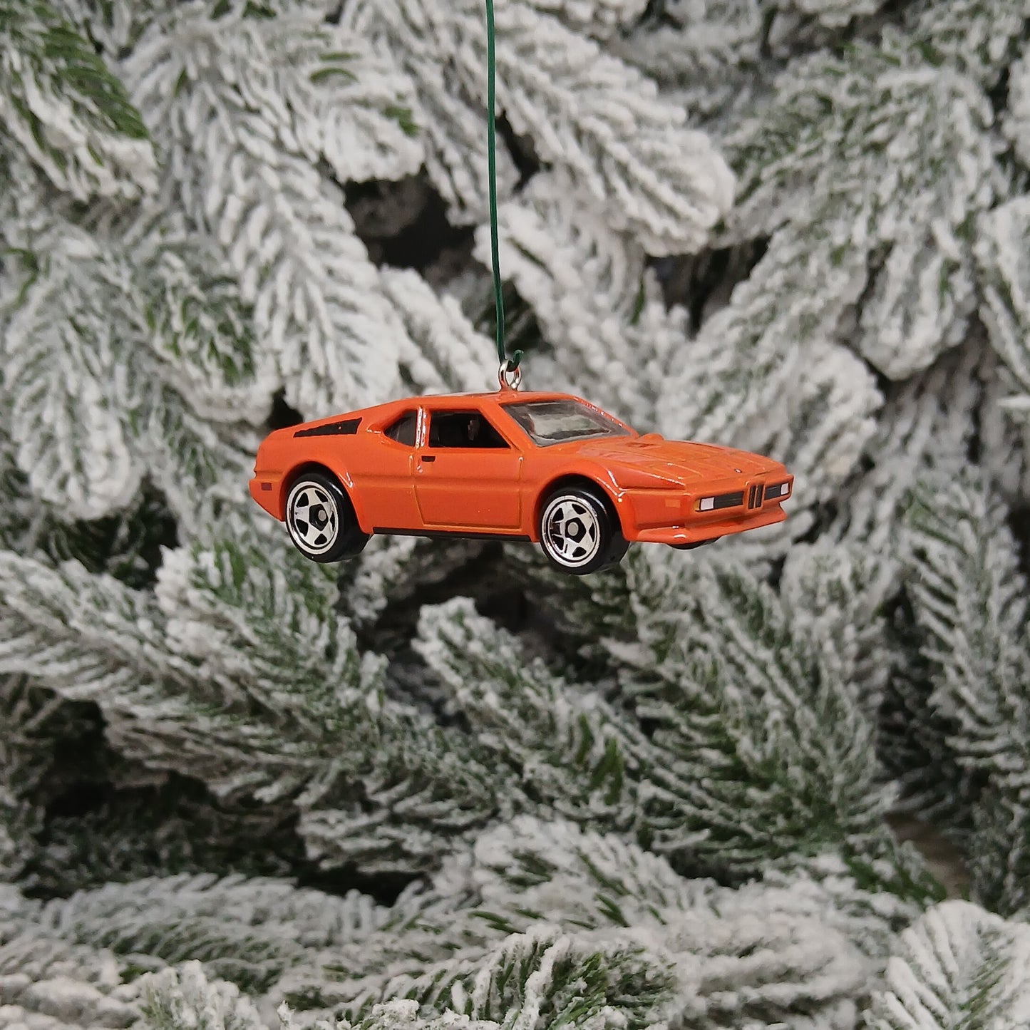 BMW 1982 M1 Ornament Christmas Gift Unique Car Xmas Tree Decoration Orange