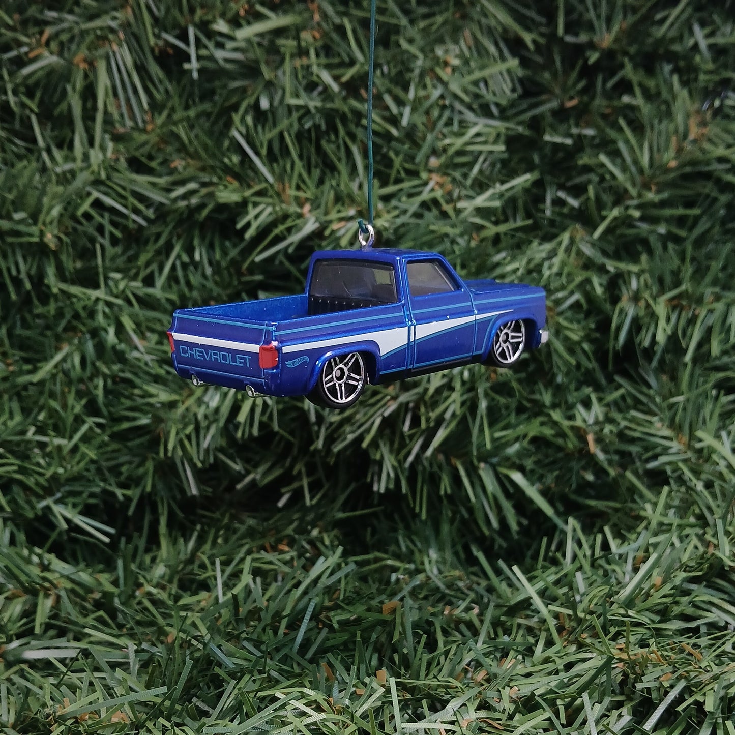 CHEVY 1983 SILVERADO Ornament Christmas Gift Chevrolet Truck Blue