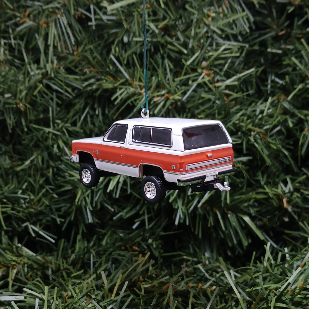 Chevy Blazer Ornament Christmas Gift 1984 K5 Chevrolet Unique Xmas Decoration Red White