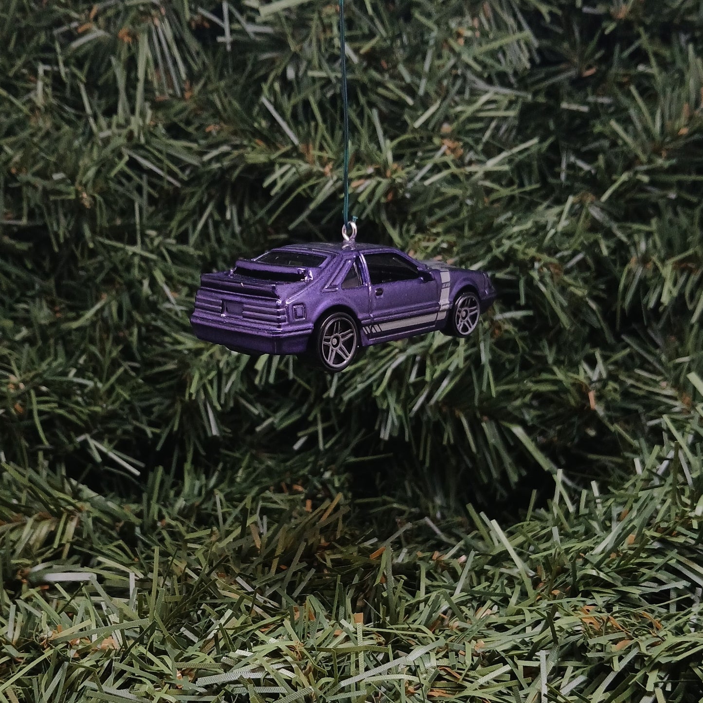 Ford Mustang 1984 SVO Christmas Ornament Gift Xmas Tree Decoration Purple 1985 1986
