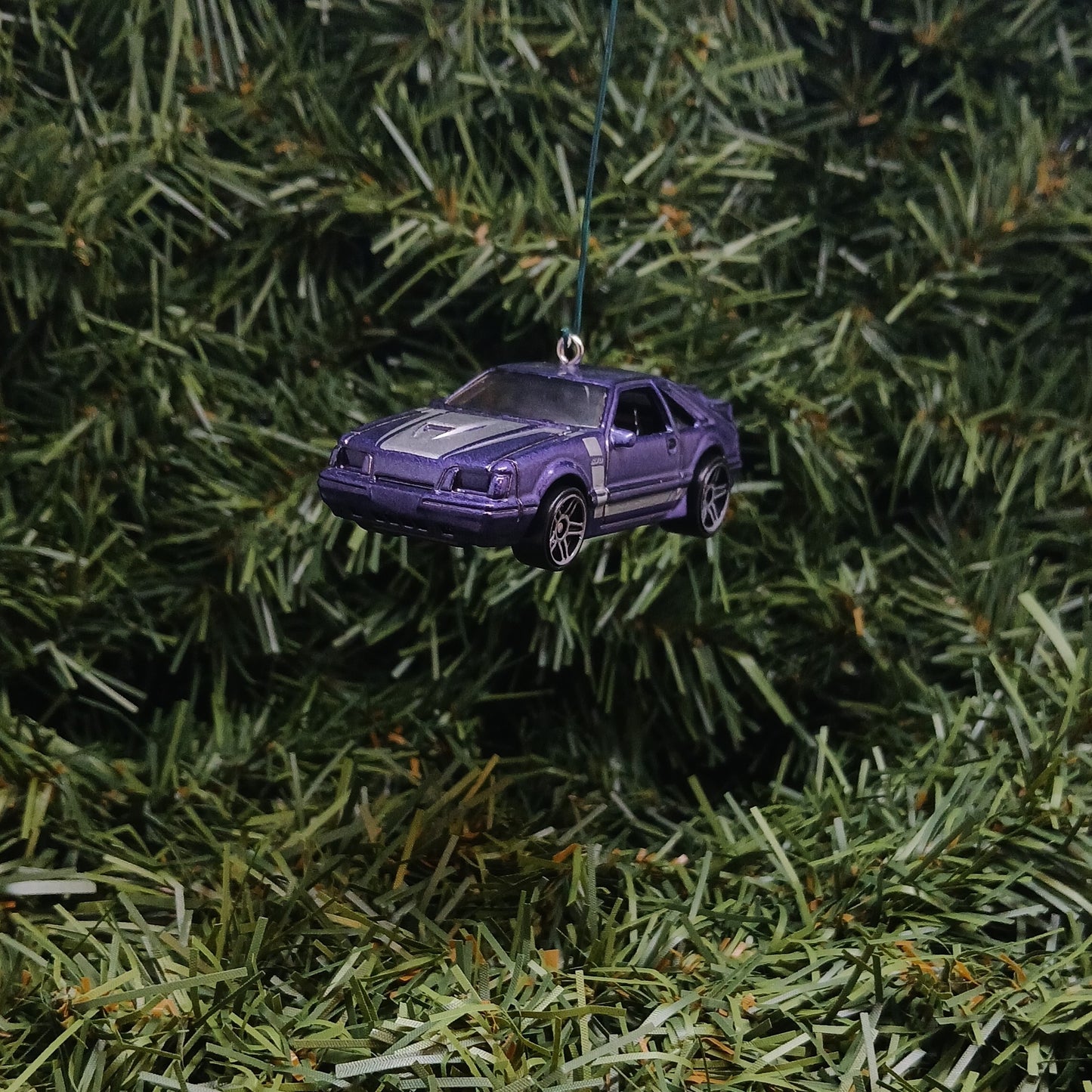 Ford Mustang 1984 SVO Christmas Ornament Gift Xmas Tree Decoration Purple 1985 1986