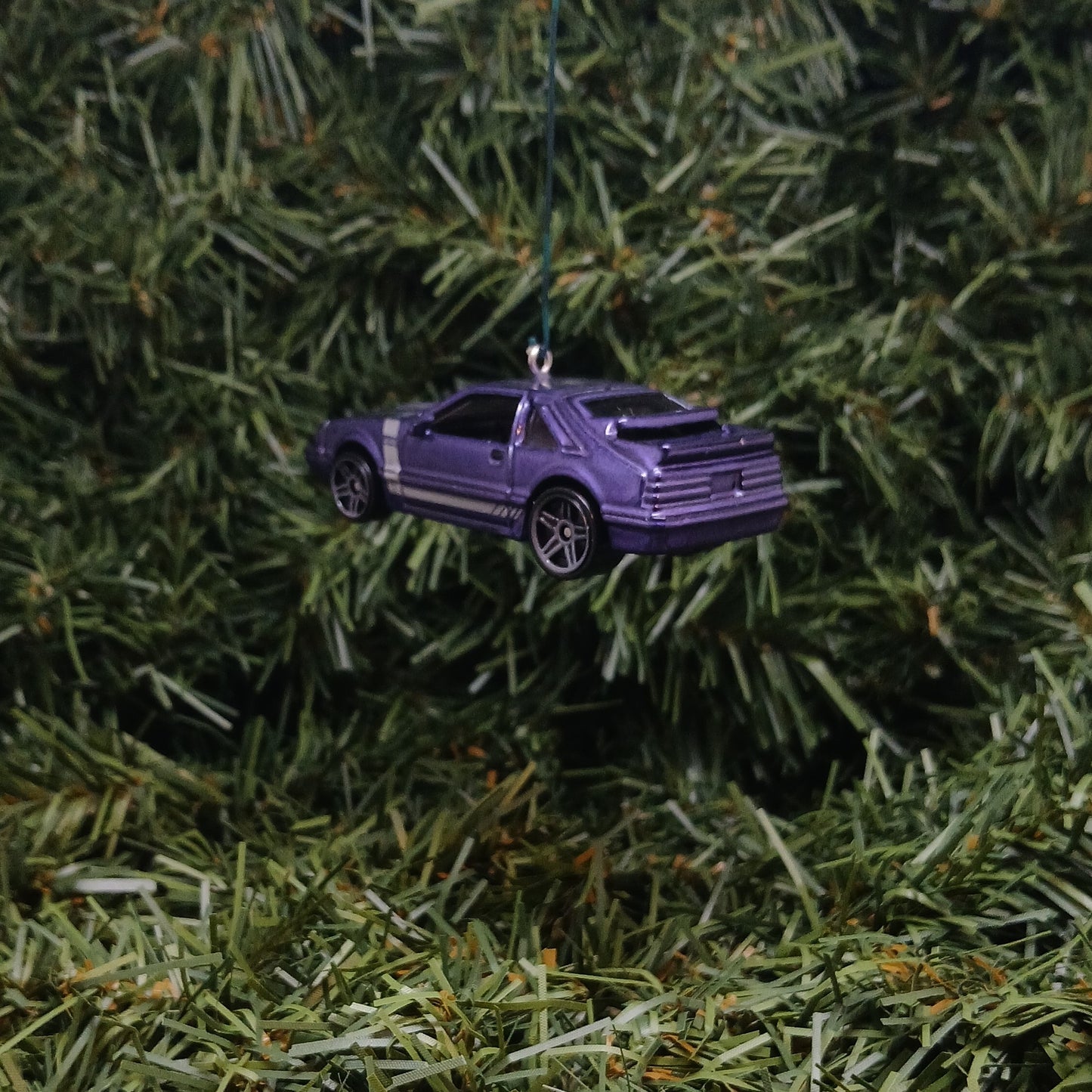 Ford Mustang 1984 SVO Christmas Ornament Gift Xmas Tree Decoration Purple 1985 1986