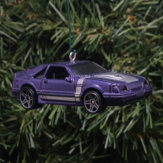 Ford Mustang 1984 SVO Christmas Ornament Gift Xmas Tree Decoration Purple 1985 1986