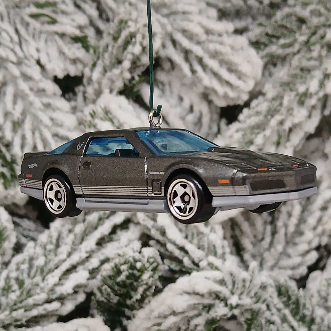 Pontiac 1984 Firebird Ornament Christmas Gift Xmas Tree Decoration Gray Grey