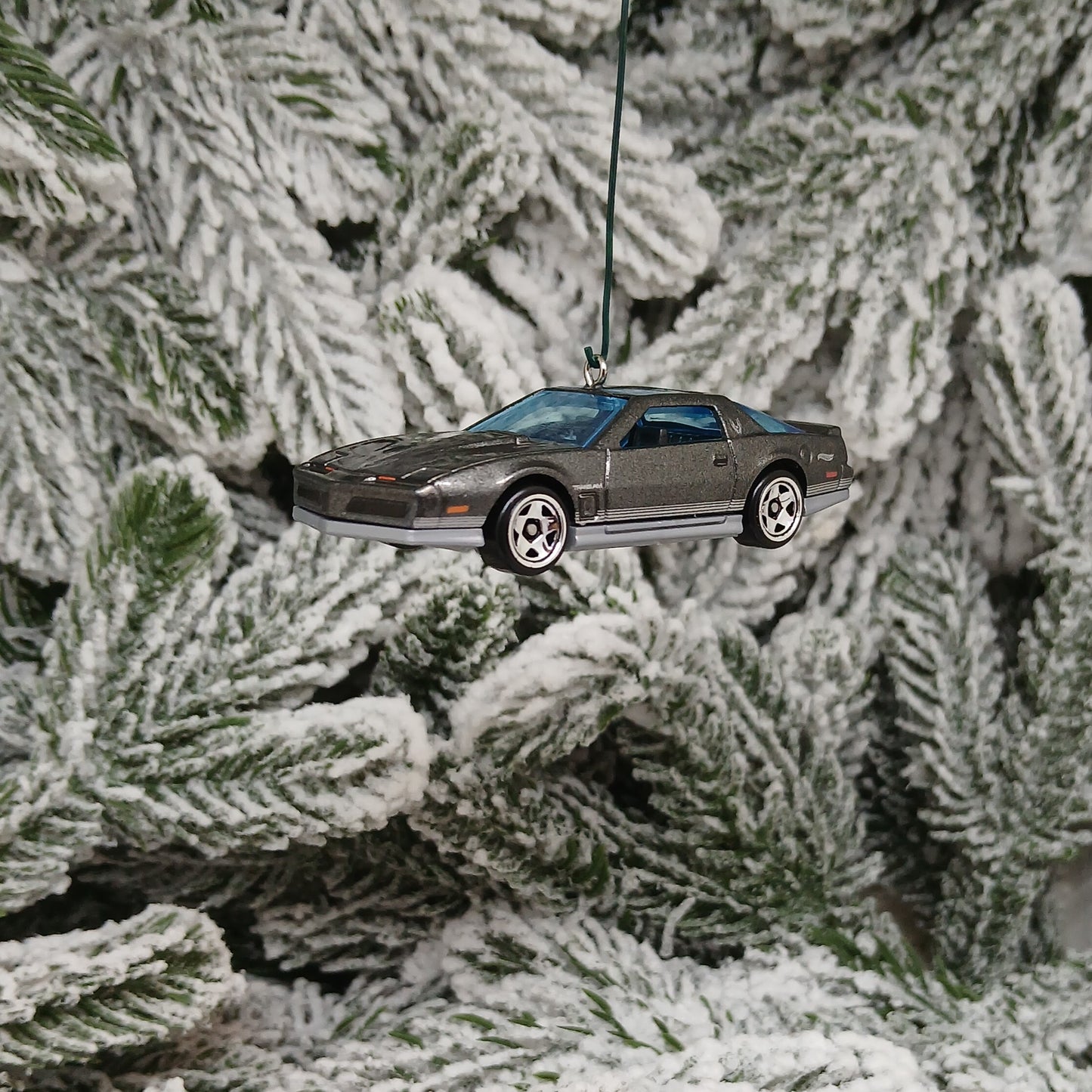 Pontiac 1984 Firebird Ornament Christmas Gift Xmas Tree Decoration Gray Grey