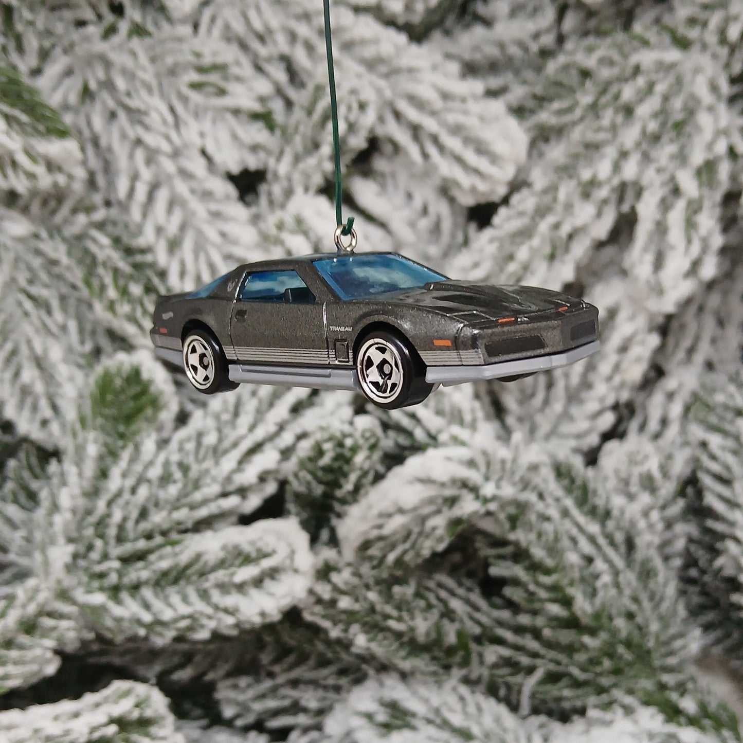 Pontiac 1984 Firebird Ornament Christmas Gift Xmas Tree Decoration Gray Grey
