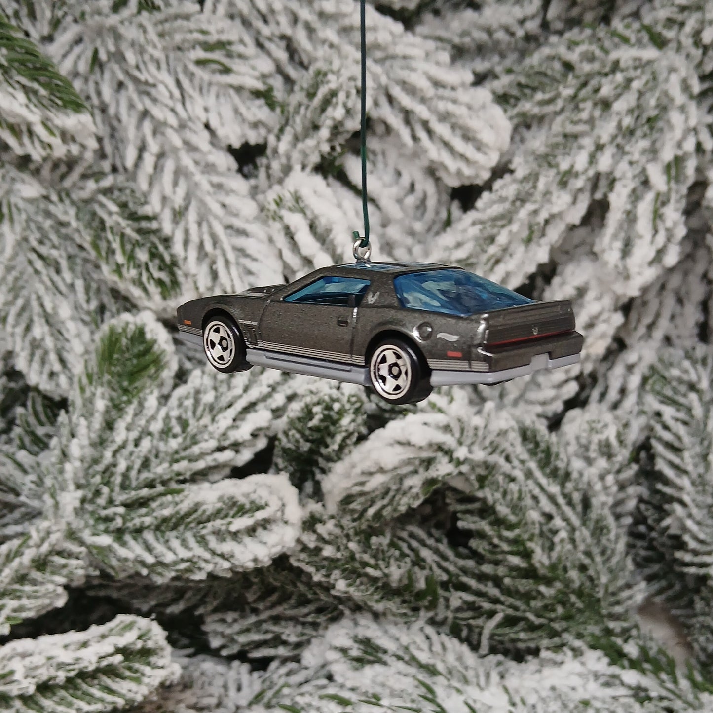 Pontiac 1984 Firebird Ornament Christmas Gift Xmas Tree Decoration Gray Grey