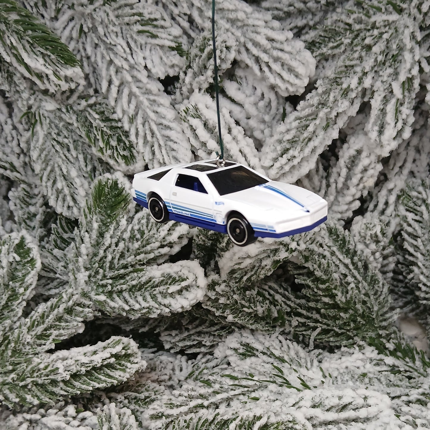 Pontiac Firebird Trans Am 1984 ornament Christmas tree decoration unique automotive xmas gift idea white