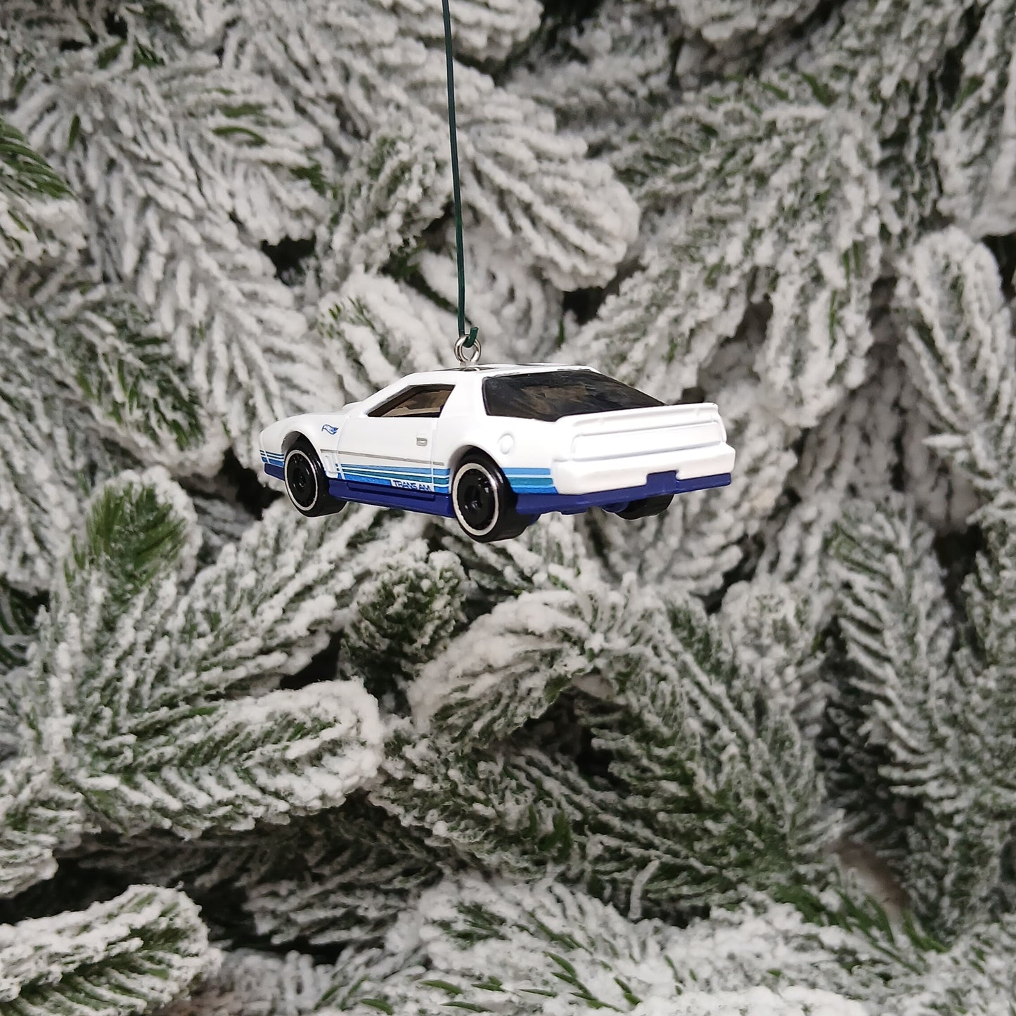 Pontiac Firebird Trans Am 1984 ornament Christmas tree decoration unique automotive xmas gift idea white