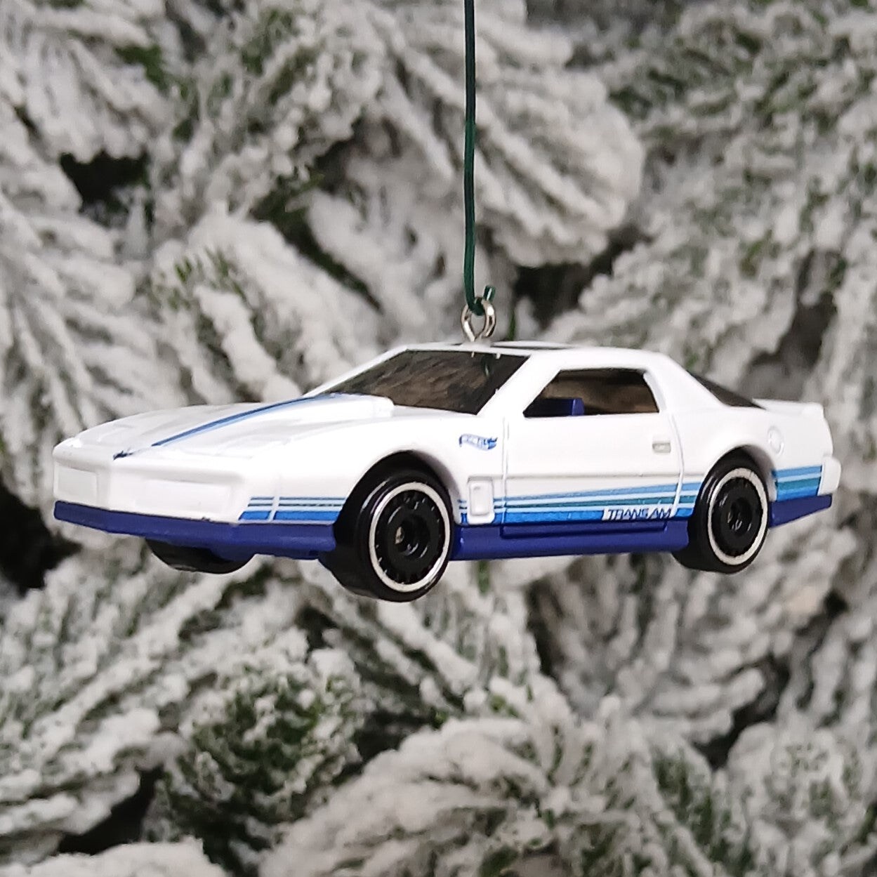 Pontiac Firebird Trans Am 1984 ornament Christmas tree decoration unique automotive xmas gift idea white