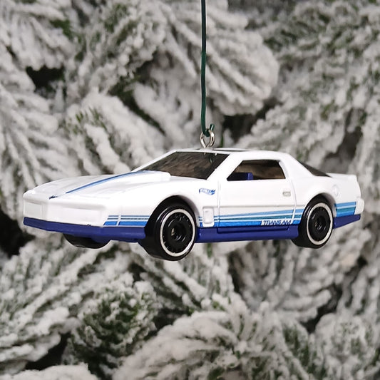 Pontiac Firebird Trans Am 1984 ornament Christmas tree decoration unique automotive xmas gift idea white