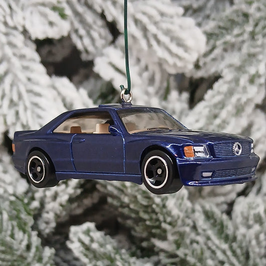 Mercedes Benz Ornament 1989 560 SEC AMG Christmas Tree Gift Decoration Blue