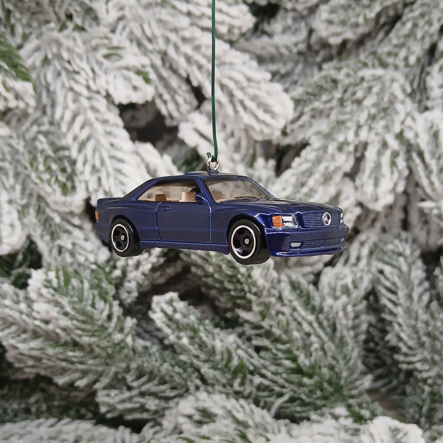 Mercedes Benz Ornament 1989 560 SEC AMG Christmas Tree Gift Decoration Blue