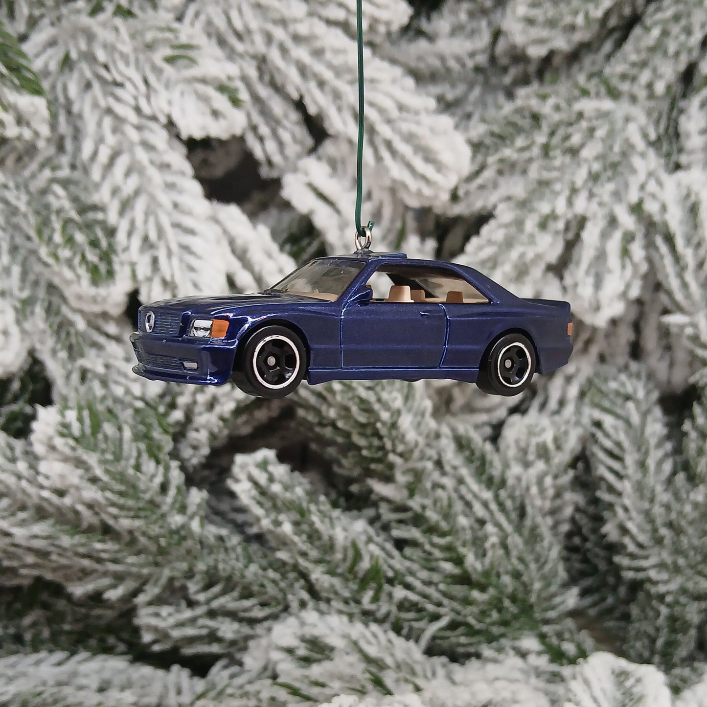 Mercedes Benz Ornament 1989 560 SEC AMG Christmas Tree Gift Decoration Blue