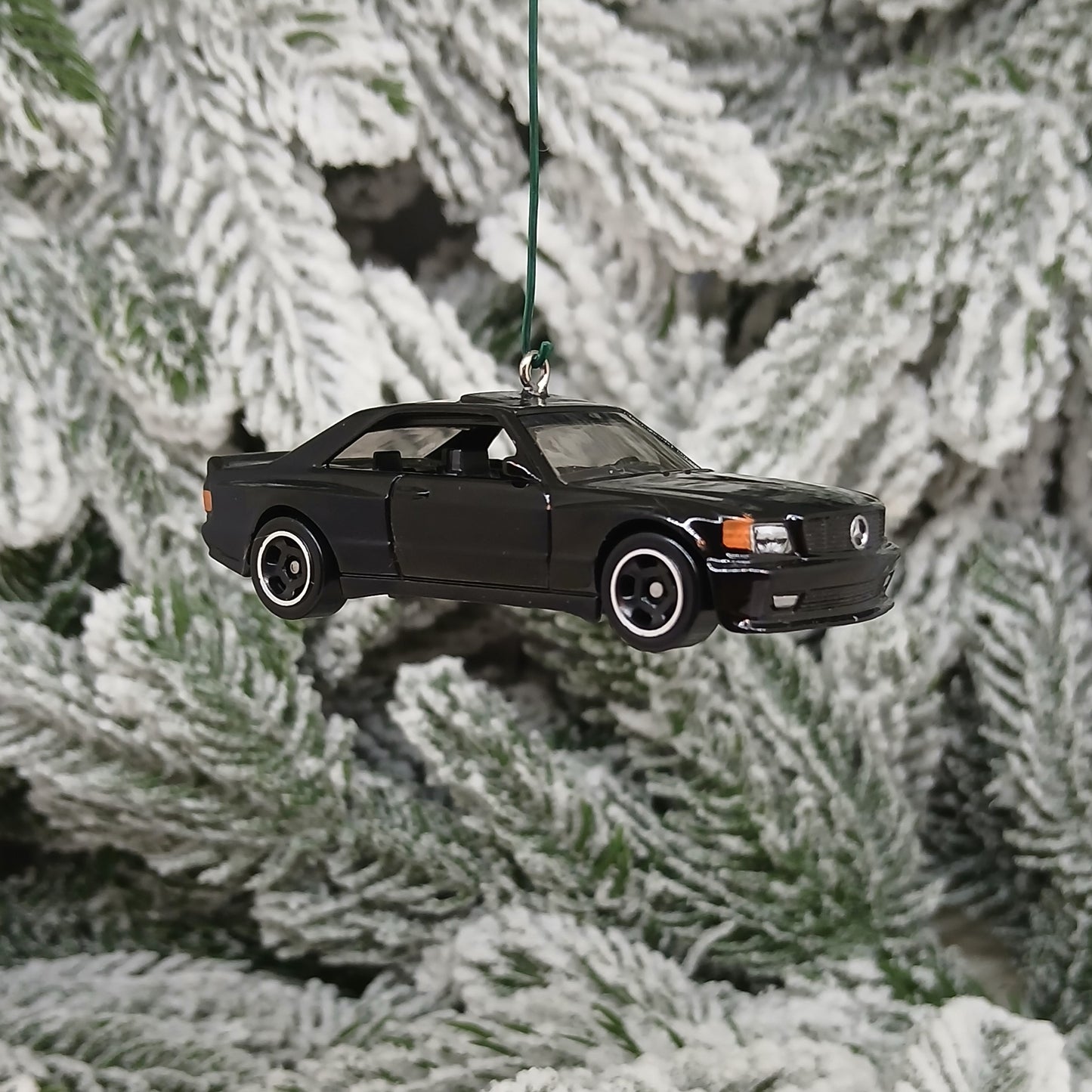 Mercedes Benz Ornament 1989 560 SEC AMG Christmas Tree Decoration Unique Xmas Gift Idea Black
