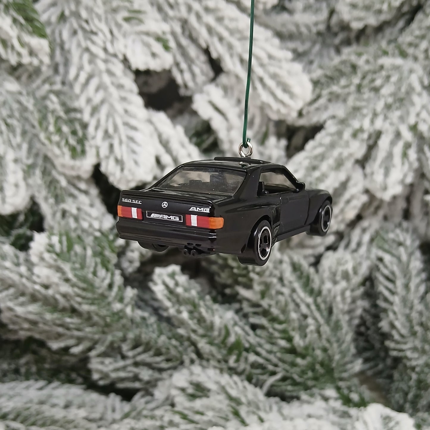 Mercedes Benz Ornament 1989 560 SEC AMG Christmas Tree Decoration Unique Xmas Gift Idea Black