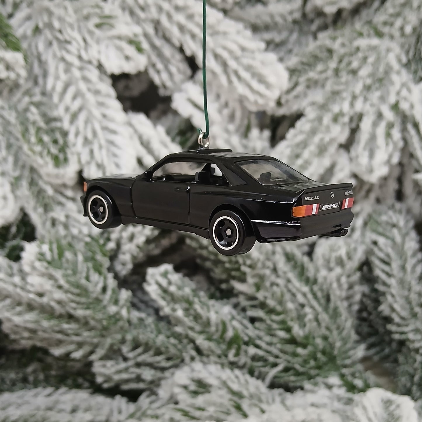 Mercedes Benz Ornament 1989 560 SEC AMG Christmas Tree Decoration Unique Xmas Gift Idea Black