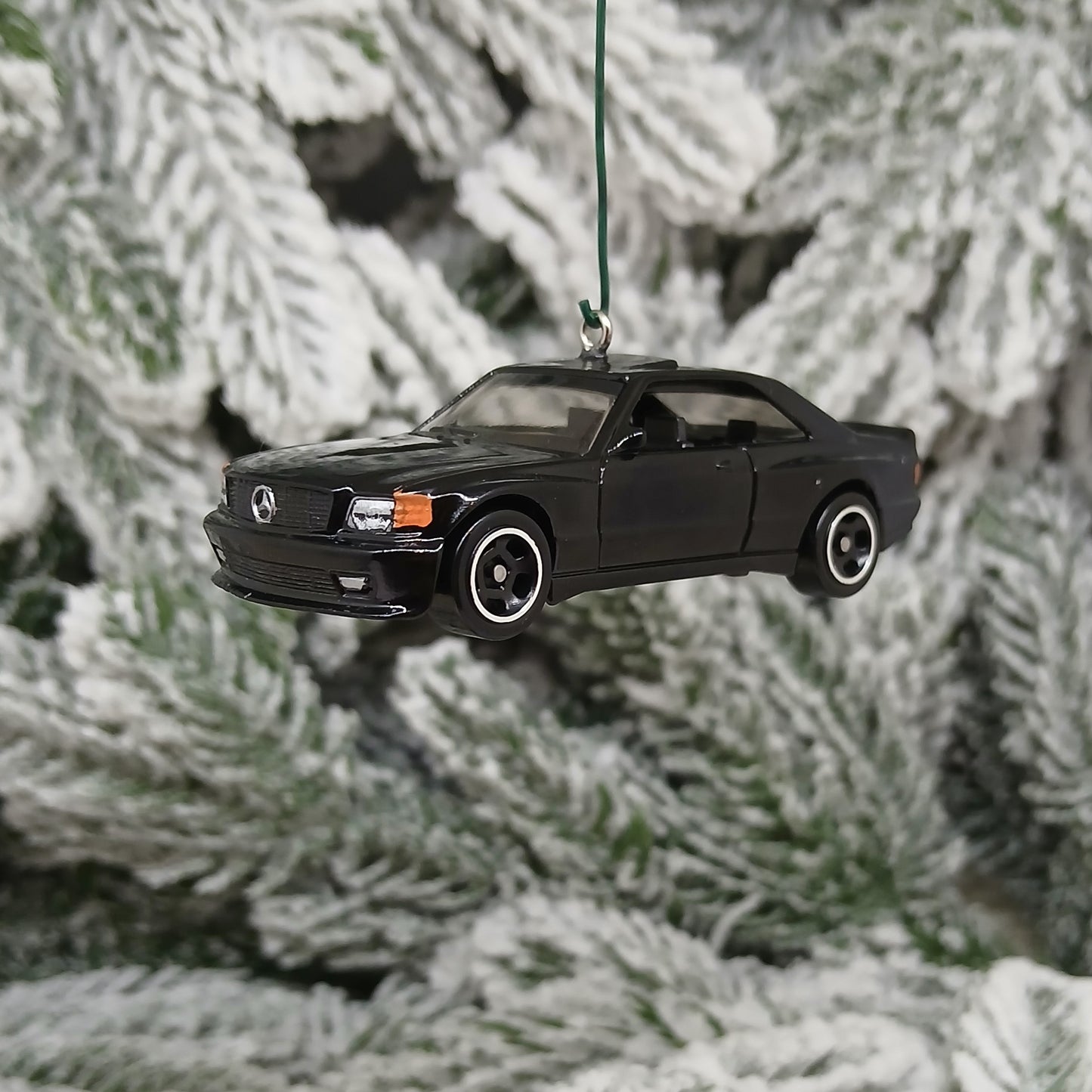 Mercedes Benz Ornament 1989 560 SEC AMG Christmas Tree Decoration Unique Xmas Gift Idea Black