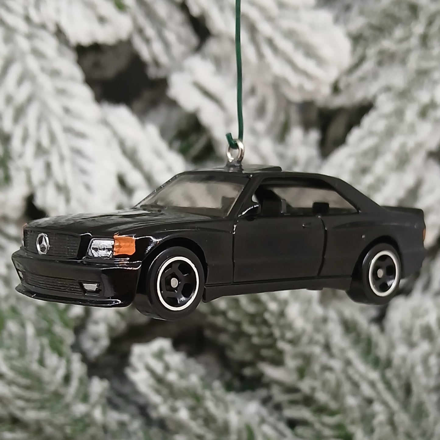 Mercedes Benz Ornament 1989 560 SEC AMG Christmas Tree Decoration Unique Xmas Gift Idea Black