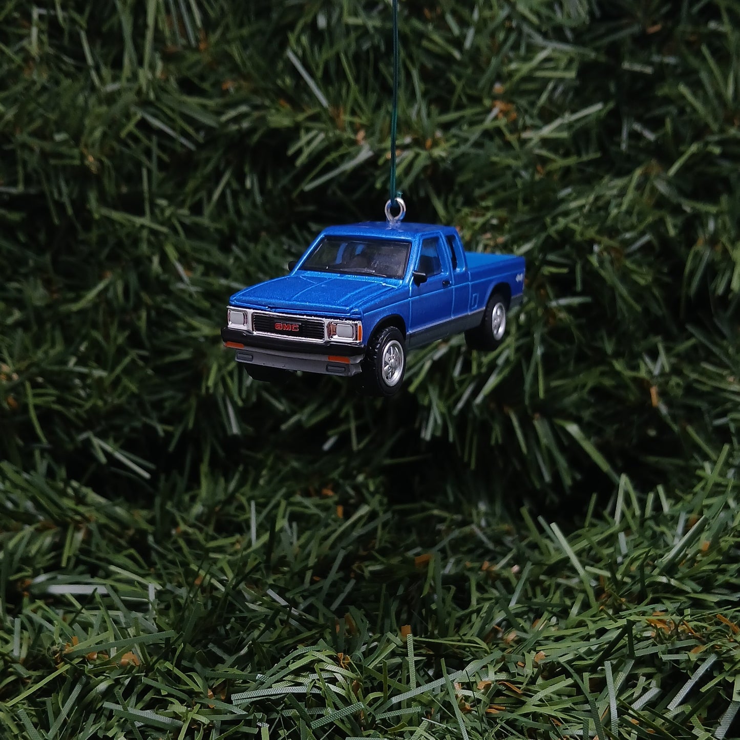 GMC 1991 Sonoma Truck Ornament Christmas Gift General Motors S-15 Pickup 1982-1993 S-15 Blue