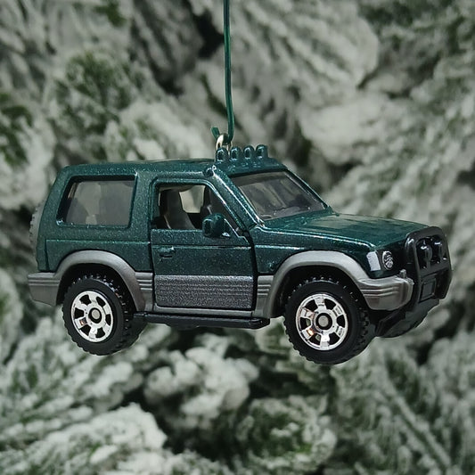 Mitsubishi 1991 Pajero Christmas Ornament Gift Idea Unique Xmas Tree Decoration Green