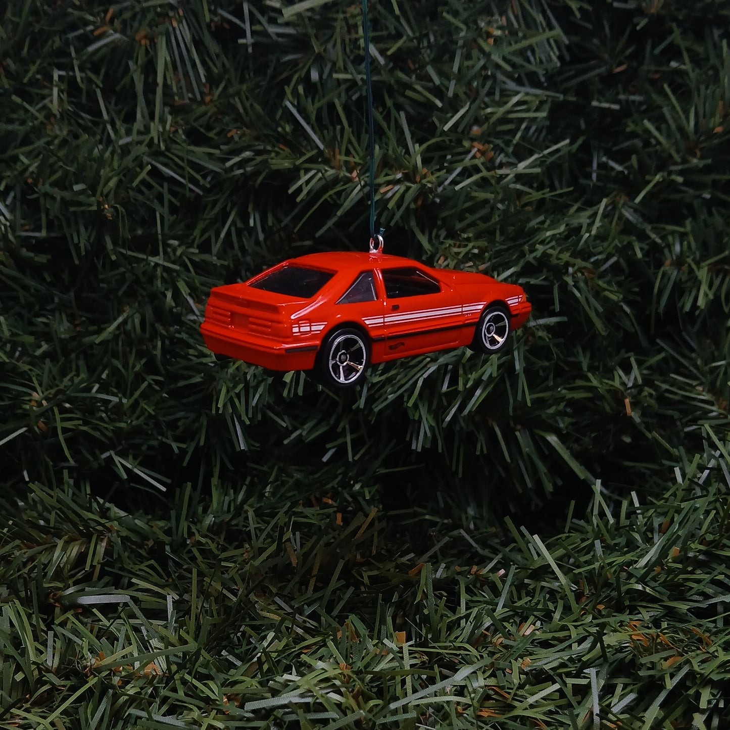 Ford 1992 Mustang Christmas Ornament Unique Xmas Gift Idea 1987-1993 Red