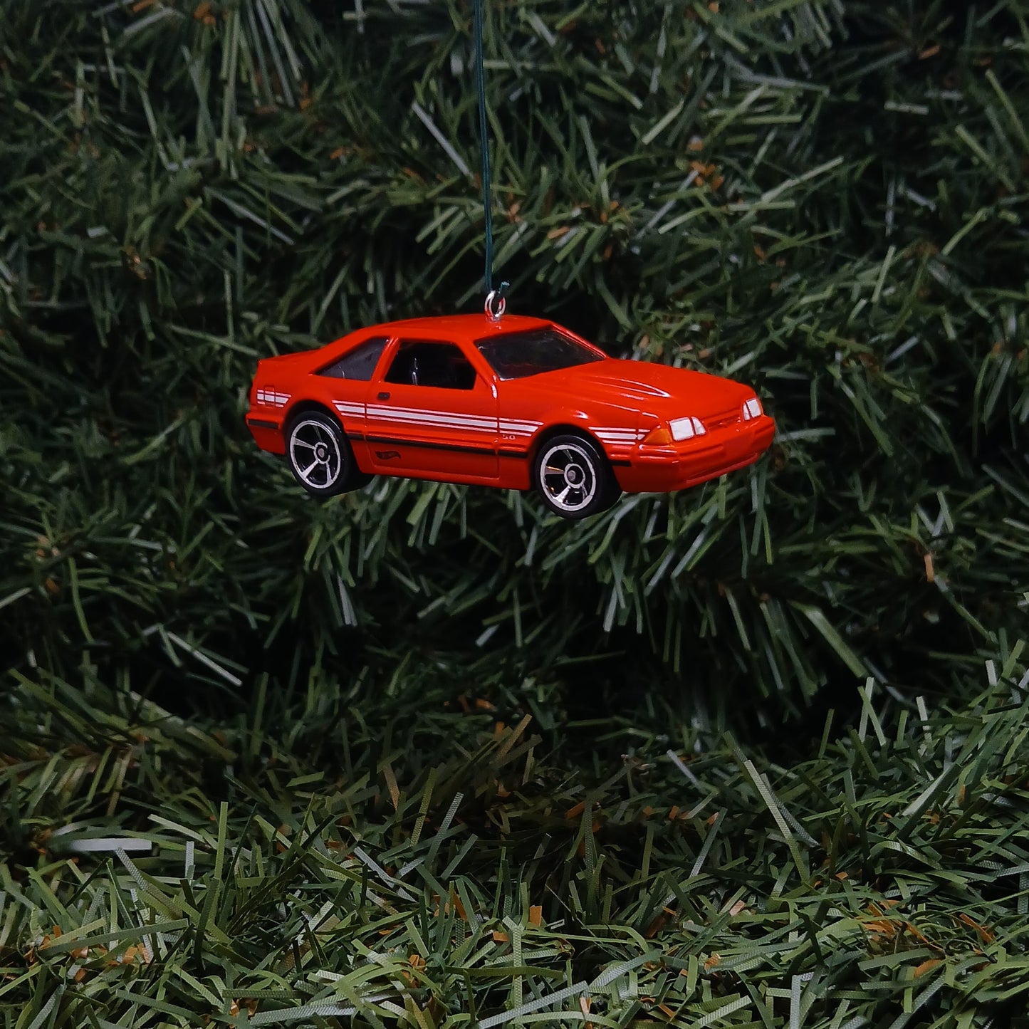 Ford 1992 Mustang Christmas Ornament Unique Xmas Gift Idea 1987-1993 Red