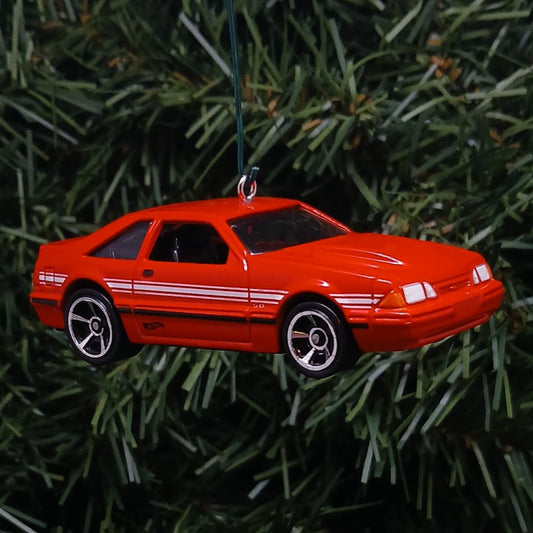 Ford 1992 Mustang Christmas Ornament Unique Xmas Gift Idea 1987-1993 Red