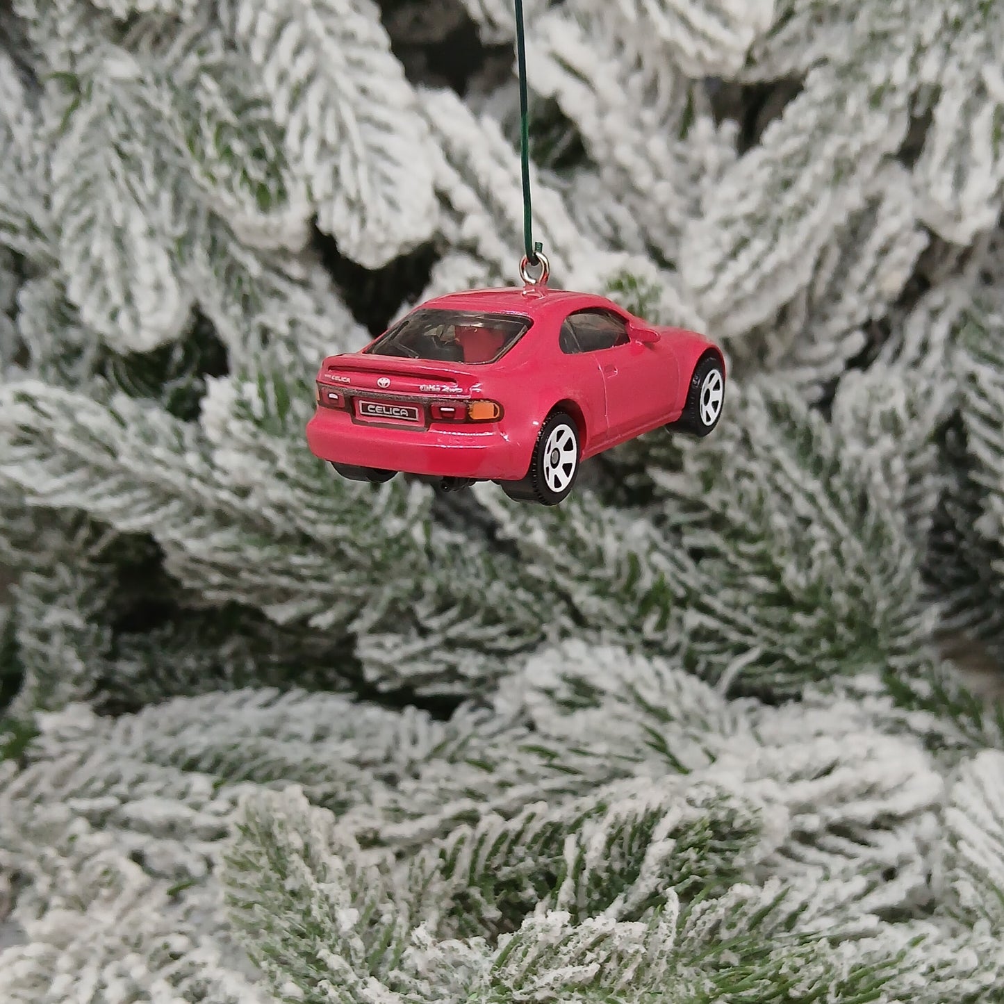 TOYOTA 1993 CELICA Ornament Christmas Gift Xmas Tree Decoration Red 1992