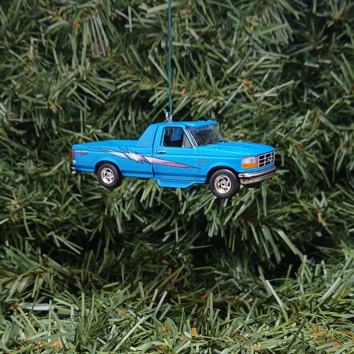 Ford F-150 Christmas Ornament 1994 F150 Pickup Truck Unique Gift Idea Xmas Decoration Blue