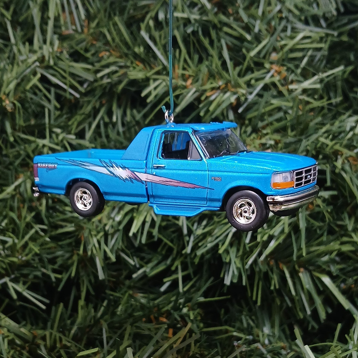 Ford F-150 Christmas Ornament 1994 F150 Pickup Truck Unique Gift Idea Xmas Decoration Blue